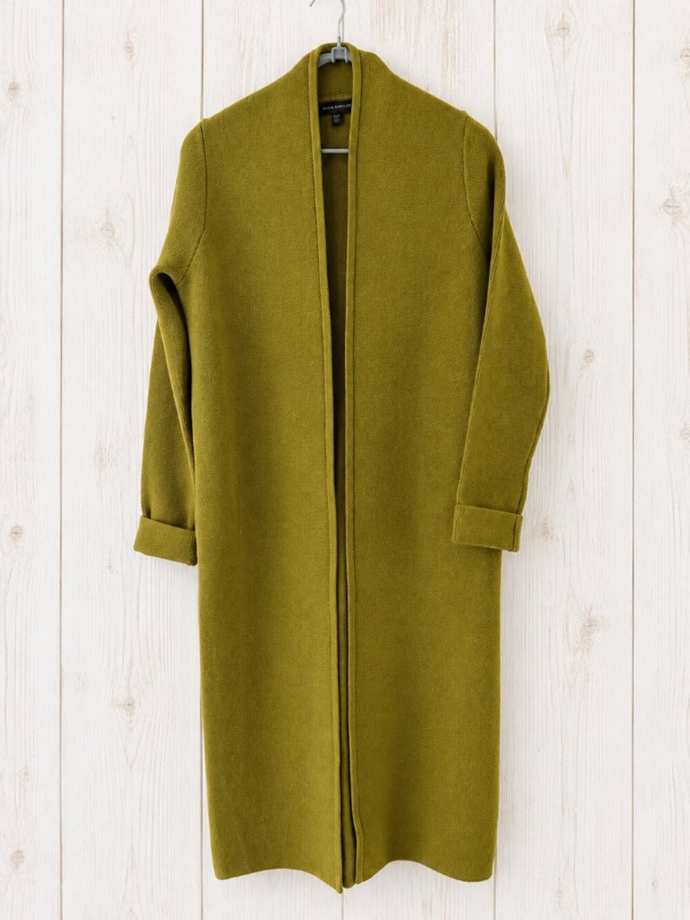 Banana Republic Long Olive Knit Coatigan XS